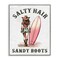 Stupell Industries Salty Hair & Sandy Boots Framed Giclee Wall Art Design by Lettered and Lined
